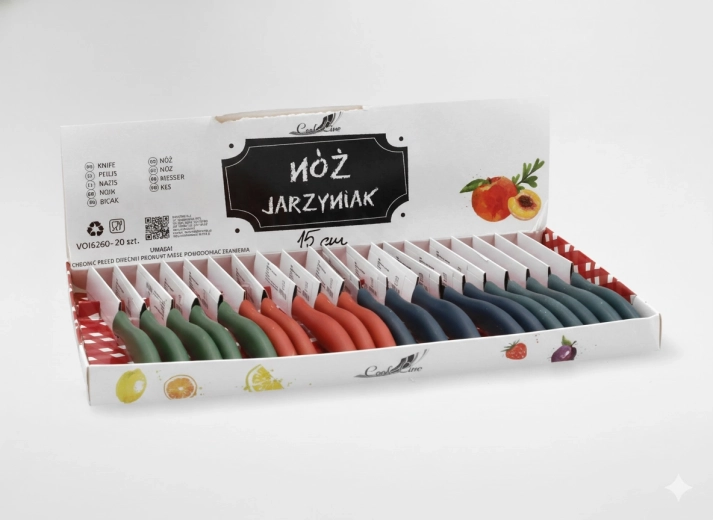 Cuțit de bucătărie pentru legume 15 cm, pachet 20 buc