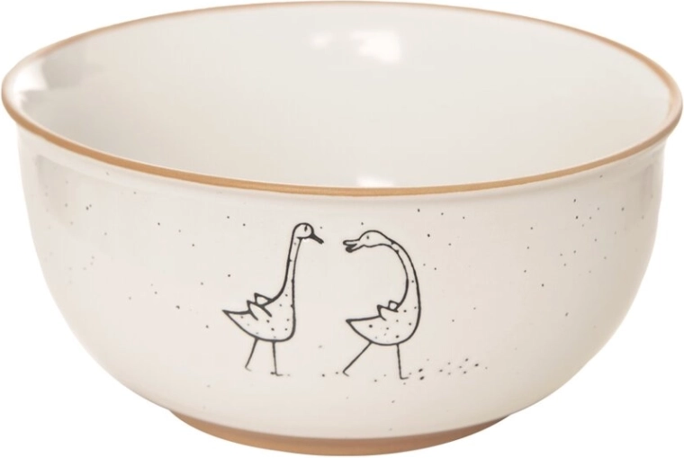 Bol ceramic Ferma cu motiv de gâscă 13,5 cm