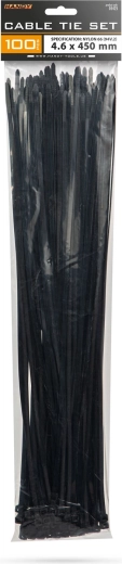 Coliere negre 450 × 4,6 mm, 100 buc.