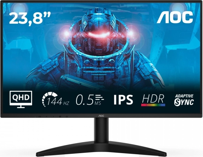 monitor 23,8" ips 144 hz cu hdmi și displayport