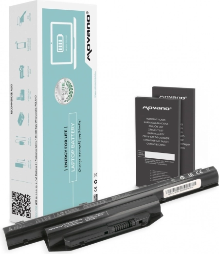 Baterie Movano pentru Fujitsu Lifebook E744 și E753 4400 mAh 48 Wh