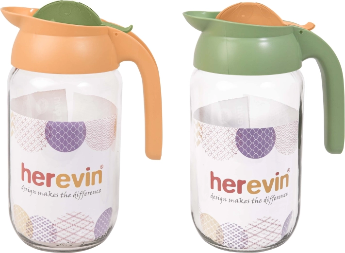 Carafă 1,5 l din sticlă cu capac din plastic