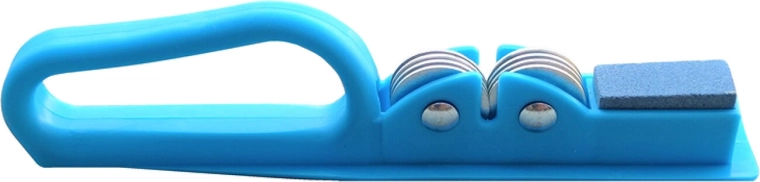 Ascuțitor de cuțite 2‑în‑1 cu polizor și mâner, mix de culori