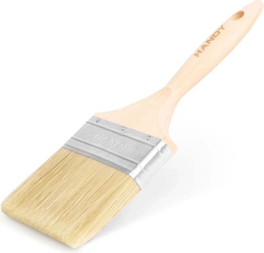 Pensulă plată pentru vopsit, cu mâner din lemn, 100 mm