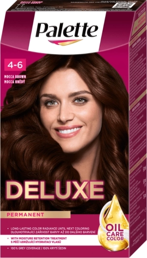 Palette Deluxe 4-6 maro moka, vopsea permanentă de păr 50 ml