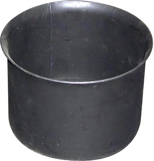 Rozetă de fum din oțel 160 mm neagră