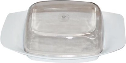 Recipient oval pentru unt din plastic 19 × 12 cm, mix de culori