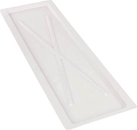 Metpol tavă de scurgere albă, lată, 75 × 24,7 cm pentru scurgător de vase de bucătărie 80 cm