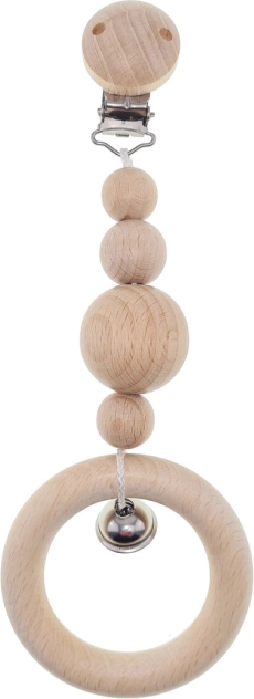 Lanț HESS pentru cărucior cu clopoțel – natural, scurt