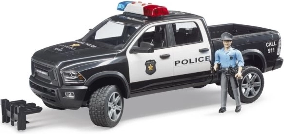Mașină de teren de poliție RAM Bruder cu polițist