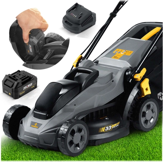 Mașină de tuns iarbă cu acumulator Humberg 33 cm cu motor fără perii 20 V