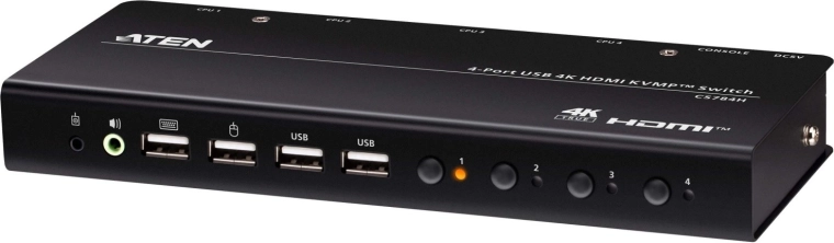Comutator KVMP USB HDMI 4 porturi 4K