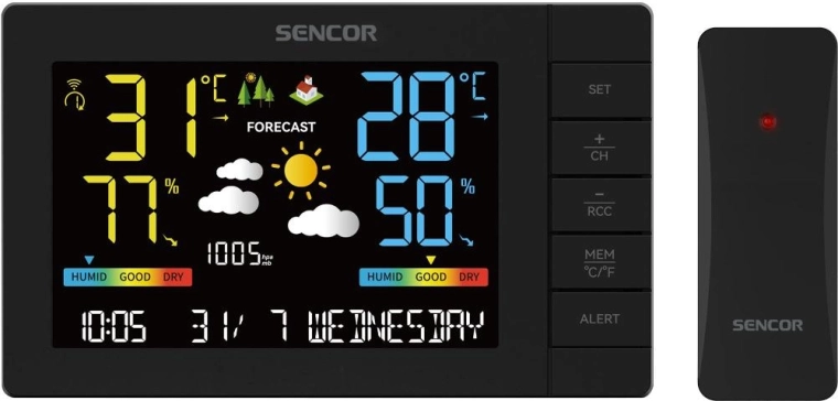 Stație meteo Sencor SWS 4440 cu senzor wireless