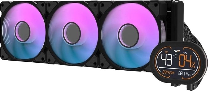 Sistem de răcire cu apă pentru procesor DarkFlash DH360D v2 negru
