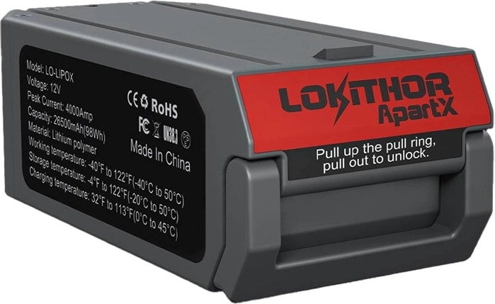 Baterie Lokithor LO-LIPOX pentru ApartX 98 Wh