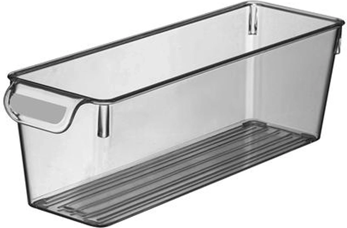 Organizator din plastic Line 32,5 × 10 × 10 cm, 2 l, antracit transparent