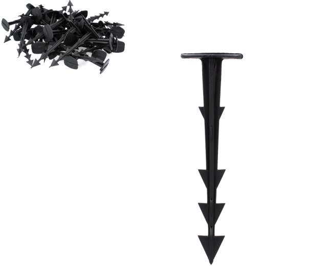 Set de 50 țăruși pentru fixarea agrotextilei 12,5 cm