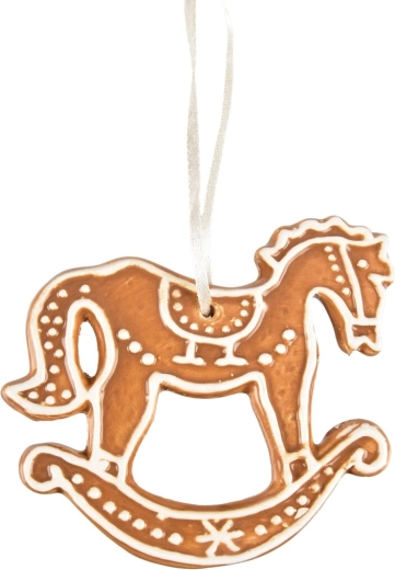 Decorațiune ceramică suspendată, turtă dulce – căluț