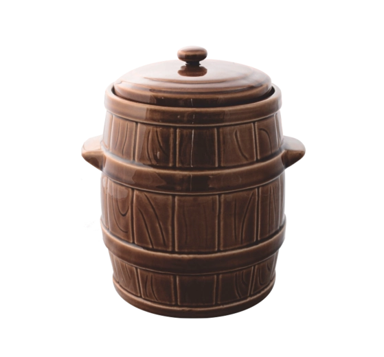 Vas ceramic etanș pentru fermentare 5 l cu guler cu apă