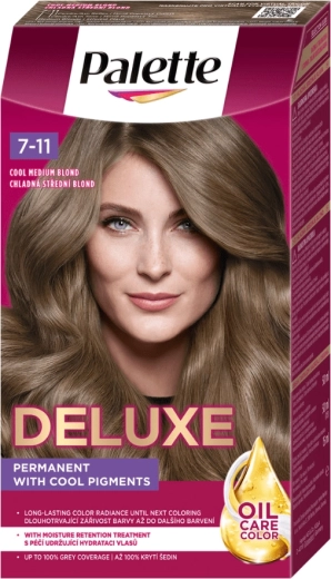 Palette Deluxe 7-11 blond mediu rece 50 ml