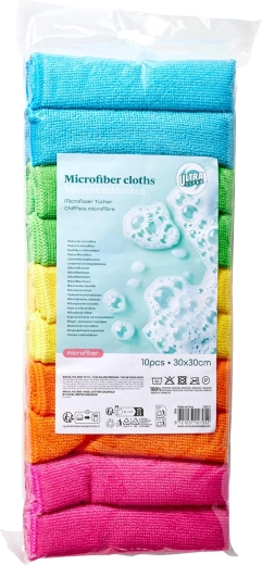 Lavete din microfibră 30 × 30 cm, 200 g/m², set 10 buc
