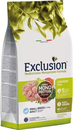 exclusion adult small breeds granule cu pui pentru câini mici 7 kg