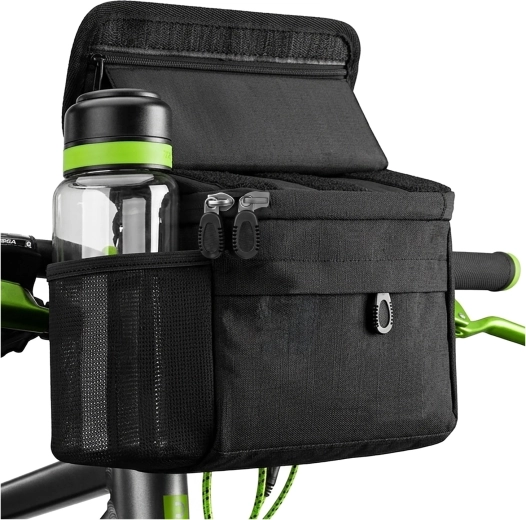 Geantă de bicicletă pentru ghidon cu suport pentru telefon Trizand