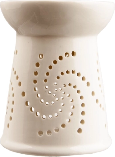 Lampă aromatică din ceramică albă
