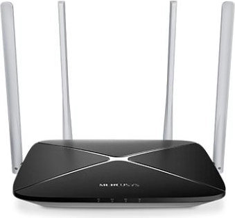 Mercusys AC12 AC1200 router Wi‑Fi cu două benzi (1× WAN, 3× LAN)
