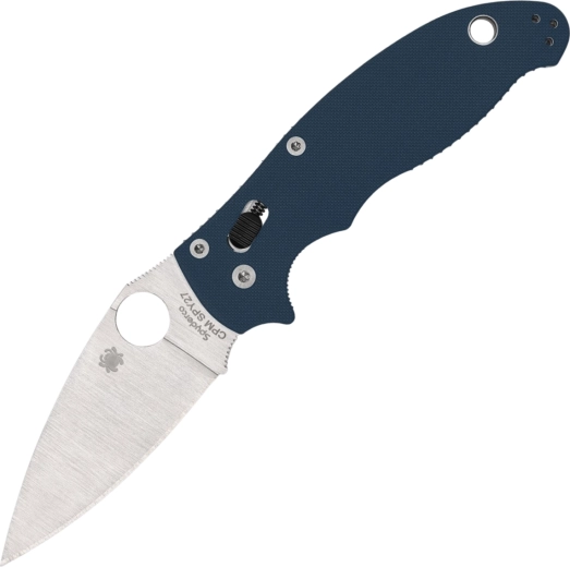 Spyderco Manix 2 Cobalt Blue cuțit de buzunar 8,6 cm, satin, G10, albastru