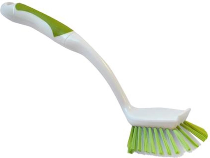 Perie ovală pentru vase TORO, alb-verde