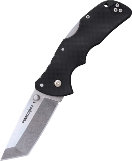 Cold Steel Mini Recon 1 Tanto cuțit de buzunar 7,3 cm, negru, Griv-Ex
