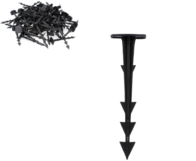 Set 100 de țăruși pentru fixarea agrotextilei 12,5 cm