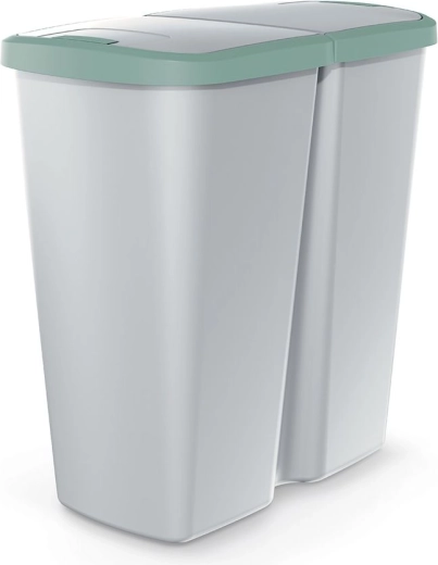 Coș de gunoi PROSPERPLAST Compacta Q Duo 45 l pentru colectare selectivă