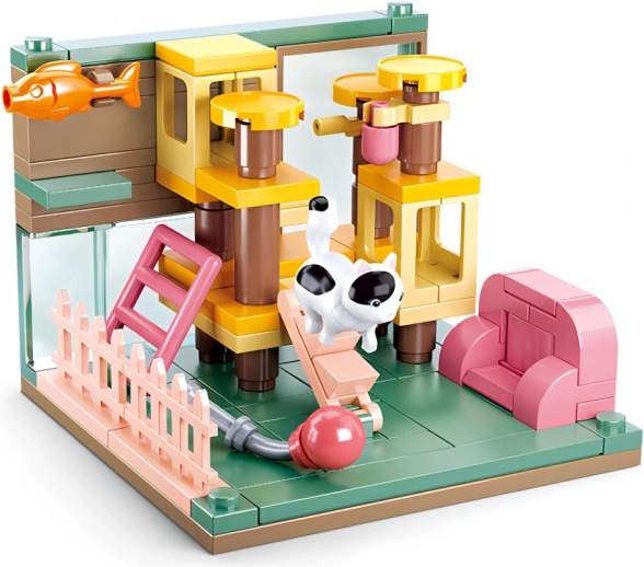 Sluban Mini Constructie Colț pentru pisici