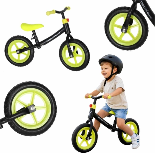 Bicicletă de echilibru Trike Fix Balance negru-galben