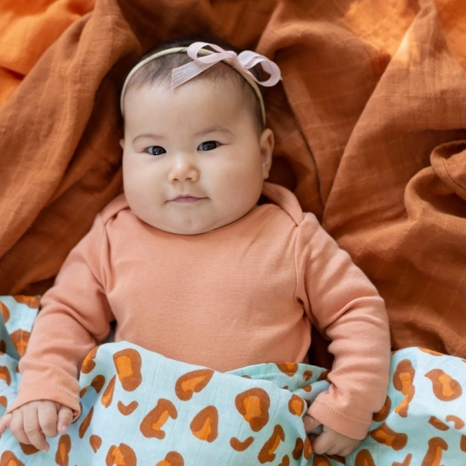 Scutec muselin din bumbac Glazed Ginger 120x120 cm