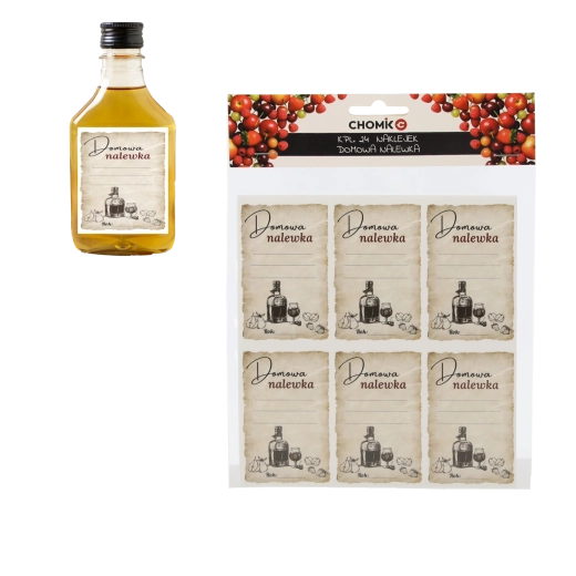 Set de 24 etichete Domowa Nalewka pentru lichioruri de casă 50 × 80 mm