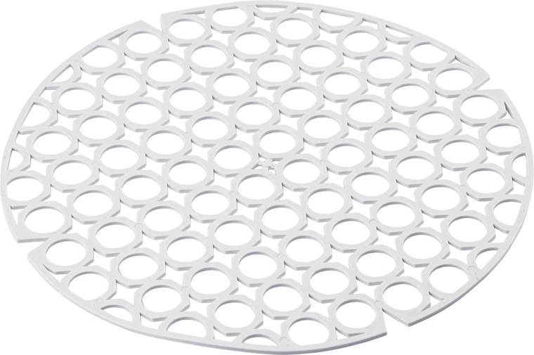 Grilă elastică rotundă pentru chiuvetă, albă, 27,5 cm