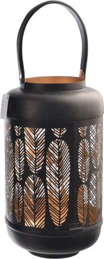 Sfeșnic LEAF negru-auriu 38 cm