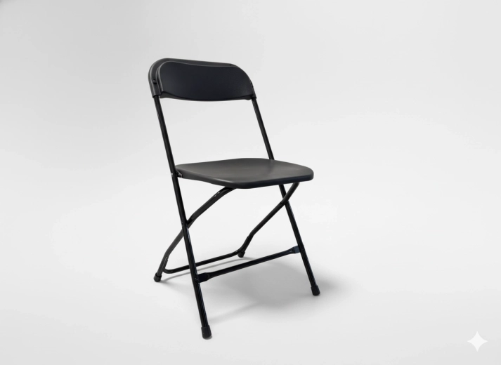 Scaun pliabil de catering, negru