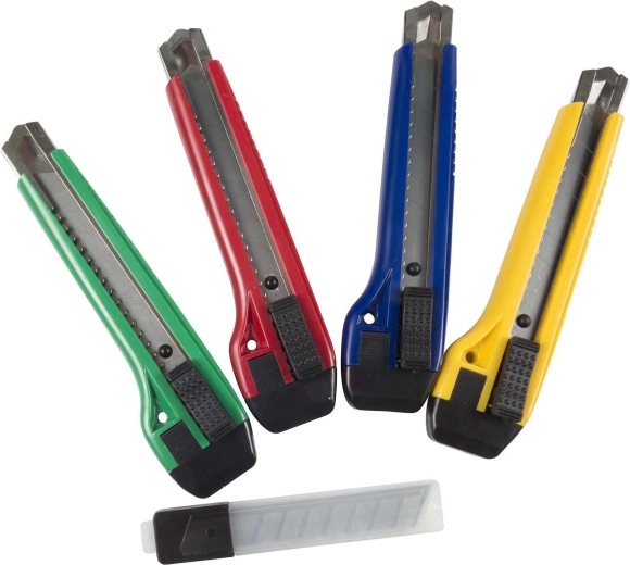 Cuțit cu lame segmentabile KINZO cu 5 lame de rezervă