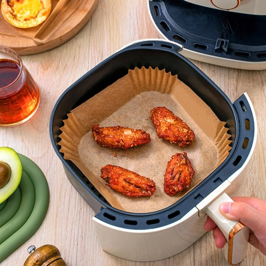 Hârtie de copt pentru friteuză cu aer cald 16 × 16 cm, 100 buc.