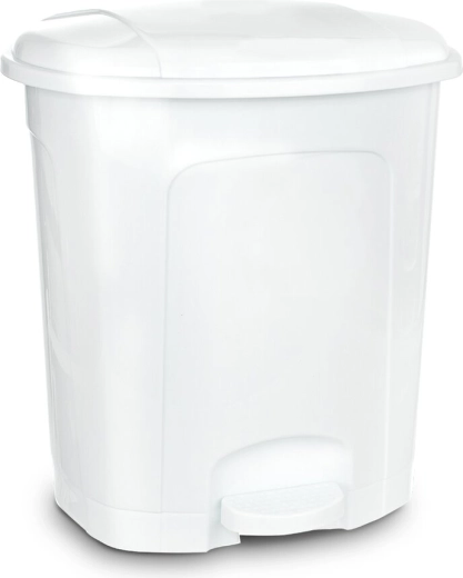 Coș de gunoi cu pedală 3 l alb