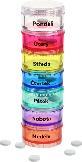 Dozator de medicamente pentru 7 zile luni–duminică