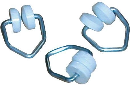 Cărăucă pentru perdele T pentru șine metalice (25 buc)