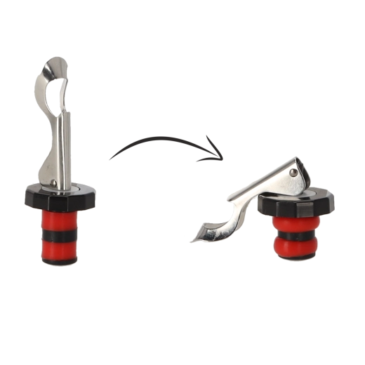 Dop cu închidere prin clips pentru sticle, cu garnitură din silicon