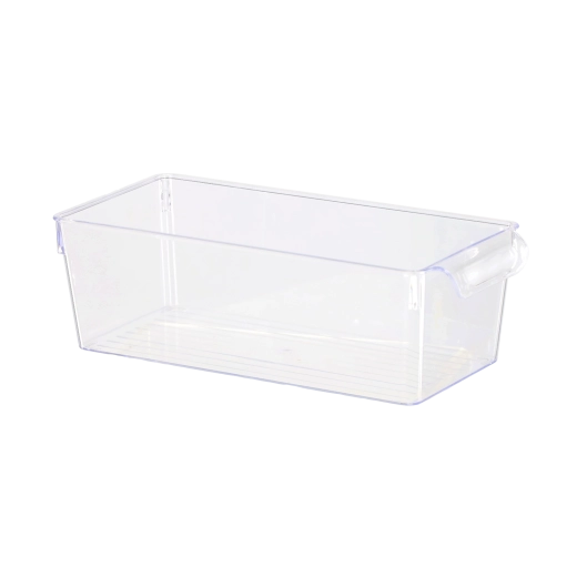 Organizator transparent pentru frigider cu mâner 15 × 32,5 × 10,5 cm