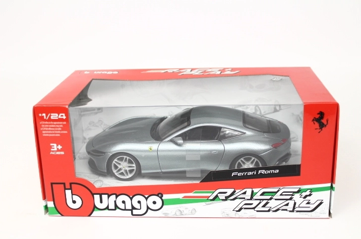 Bburago Ferrari Roma model de mașină gri la scara 1:24