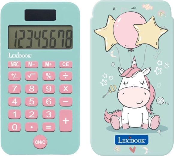 Calculator de buzunar cu unicorn LEXIBOOK